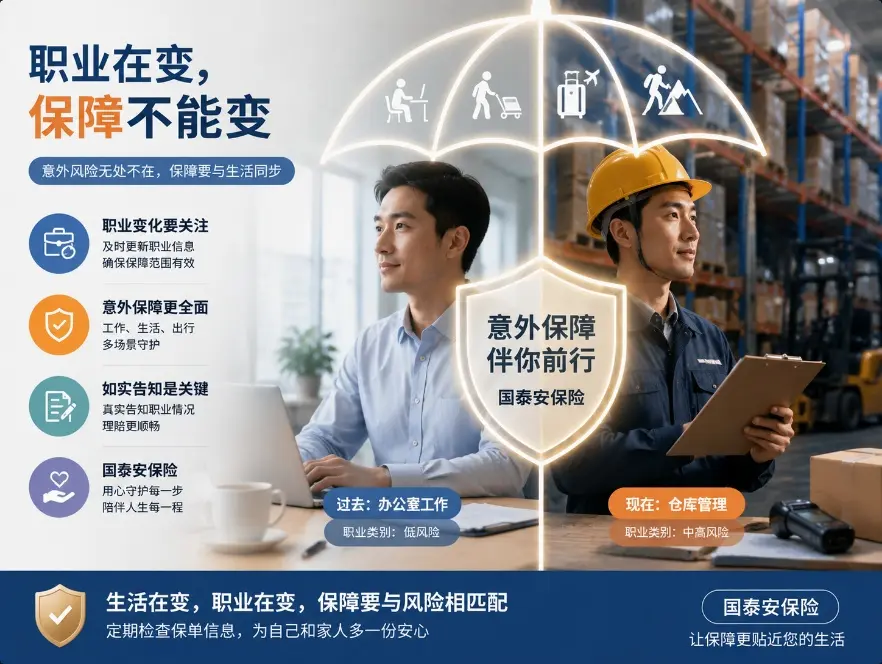 买了意外险却没注意职业变化：换工作以后，保障范围会受到影响吗？(图1)